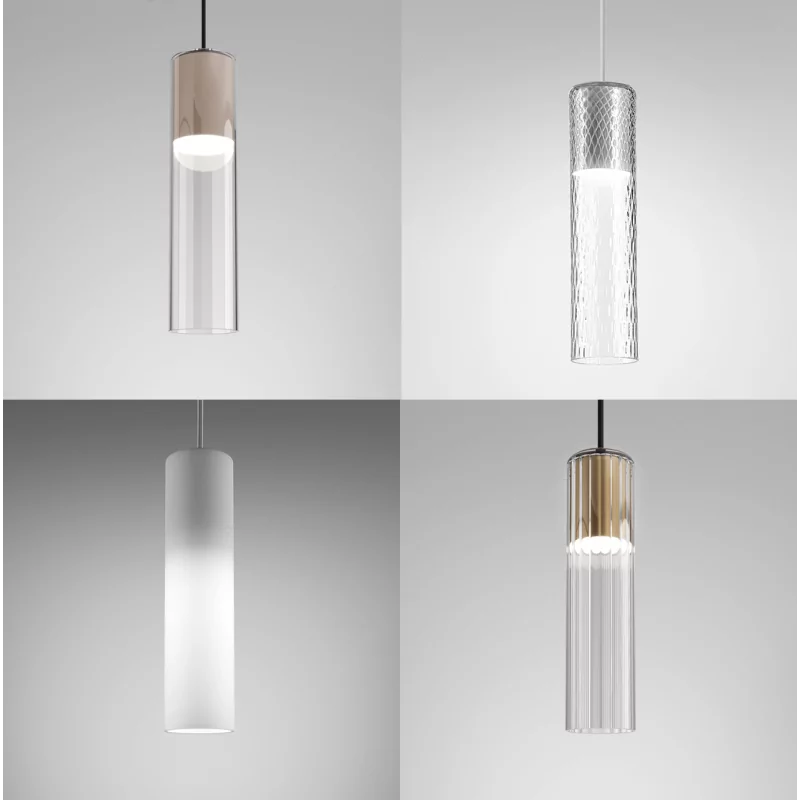 AQFORM MODERN GLASS Tube LED zwieszany 59840/3/7/9 lampa tuba wisząca