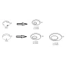 BPM ALBERTA S-LIGHT lampa wisząca ring LED 65cm, 95cm, 125cm 4 kolory