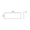 KOBI Panel LED BRISBANE PREMIUM 30x120 36W CZARNY, BIAŁY 4000K