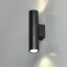 Kobi QUERK 3 outdoor wall lamp 2xGU10 IP54 black, up and down