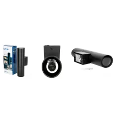 Kobi QUERK 3 outdoor wall lamp 2xGU10 IP54 black, up and down