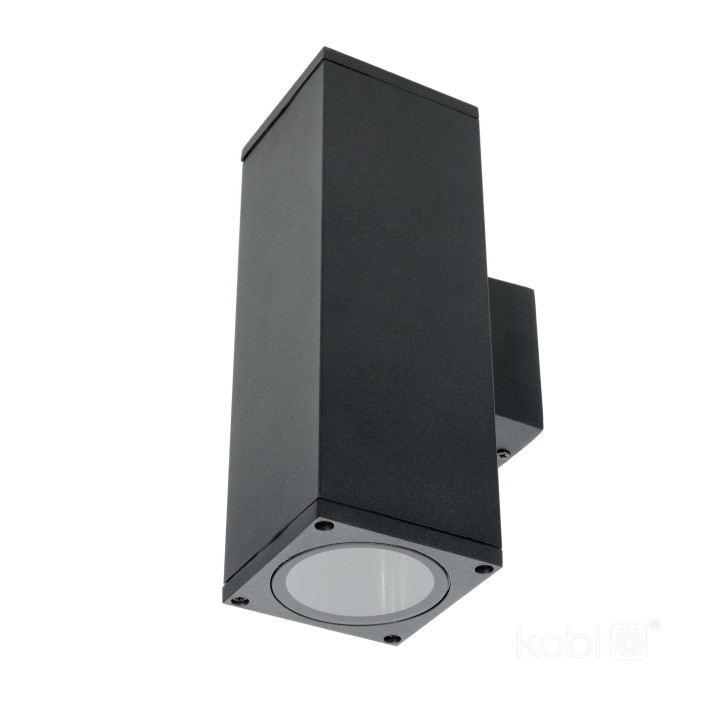 Kobi QUERK 4 double-sided outdoor wall lamp IP54 2x GU10, black