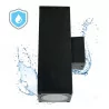 Kobi QUERK 4 double-sided outdoor wall lamp IP54 2x GU10, black