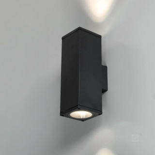 Kobi QUERK 4 double-sided outdoor wall lamp IP54 2x GU10, black