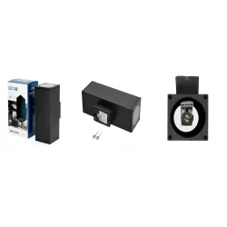 Kobi QUERK 4 double-sided outdoor wall lamp IP54 2x GU10, black