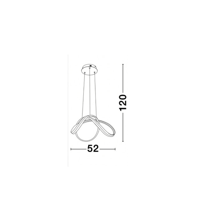 LUCES HANGA LE41648 pendant lamp LED 60W black
