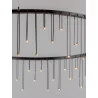 LUCES HUARAZ LE44450/1/2 LED hanging lamp 3 sizes black 3000K