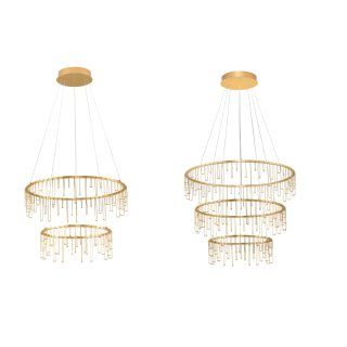 LUCES HUARAZ LE44453/4 elegant large hanging lamp 2 sizes 3000K