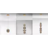 LUCES MORROS LE44486/7/9 LED hanging lamp, 3 sizes, gold/black