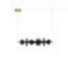 LUCES MORROS LE44488 wisząca lampa LED złota/czarna 3000K szkło/metal