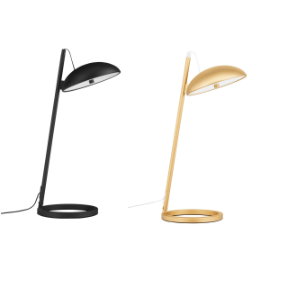 LUCES VIBORAL LE44524/5 lampa biurkowa LED 18W czarna złota 3000K IP20