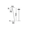 LUCES VIBORAL LE44526/7 LED floor lamp 30W black, gold 3000K