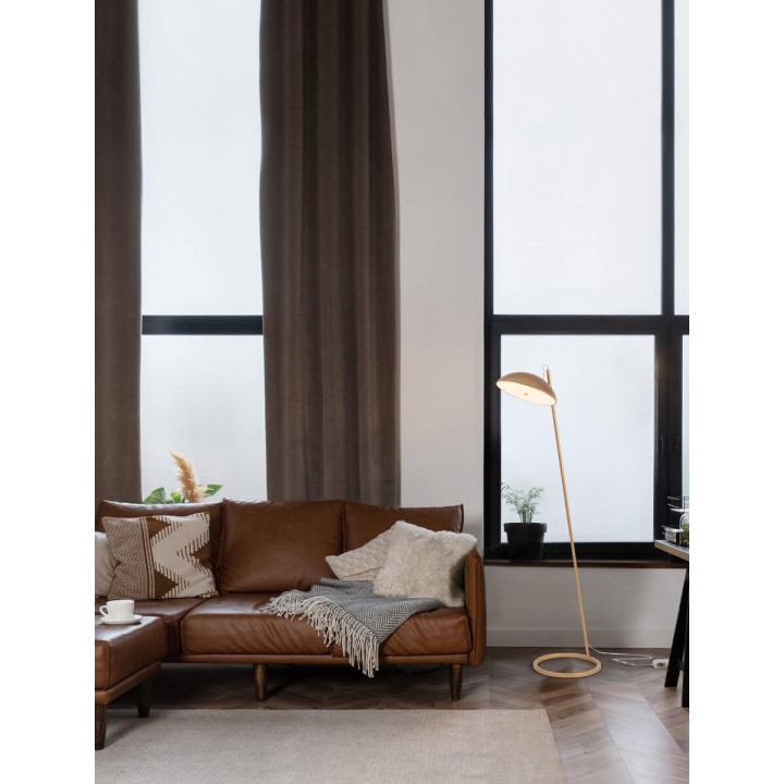 LUCES VIBORAL LE44526/7 lampa podłogowa LED 30W czarna, złota 3000K