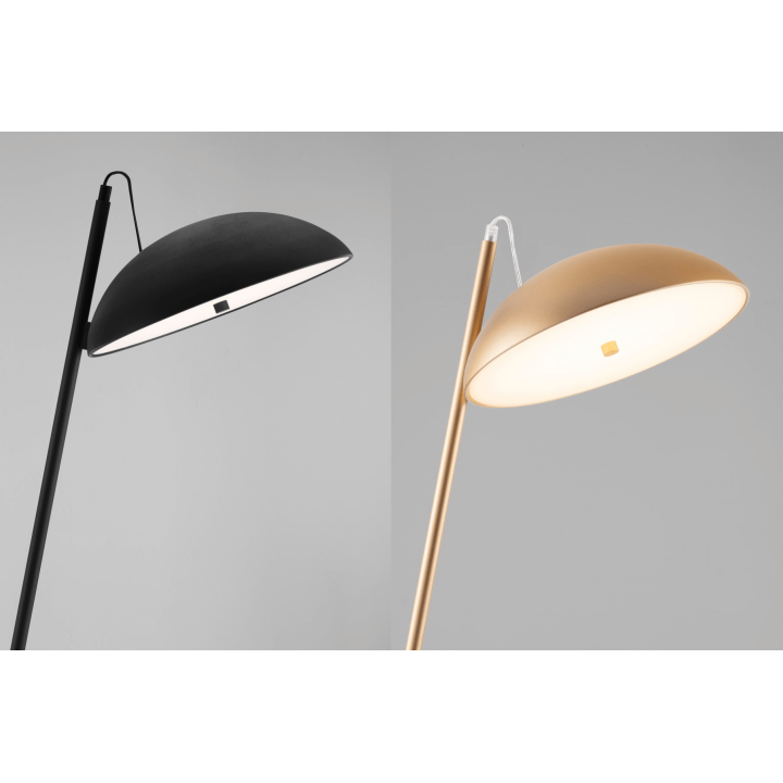 LUCES VIBORAL LE44526/7 lampa podłogowa LED 30W czarna, złota 3000K