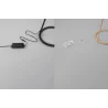 LUCES VIBORAL LE44526/7 LED floor lamp 30W black, gold 3000K