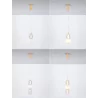 LUCES ARROYOS LE44494/5 elegant LED hanging lamp gold 2 sizes