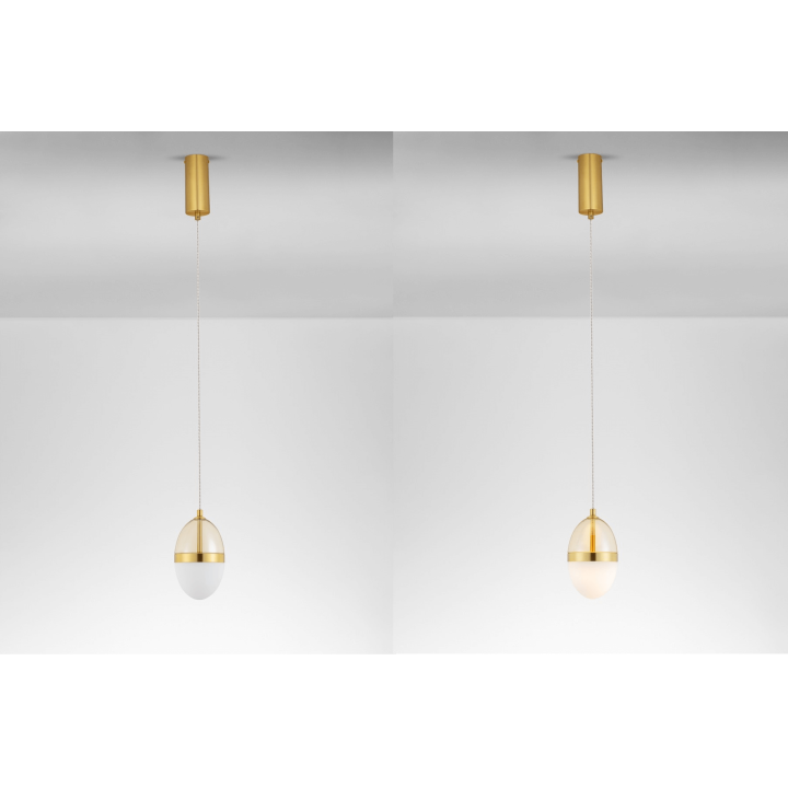 LUCES ARENA LE44329/30 LED hanging lamp 3000K, gold, 2 sizes