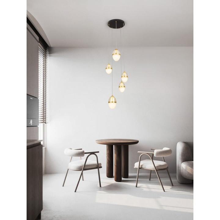 LUCES ARENA LE44331 gold LED hanging lamp 3000K 59W elegant design