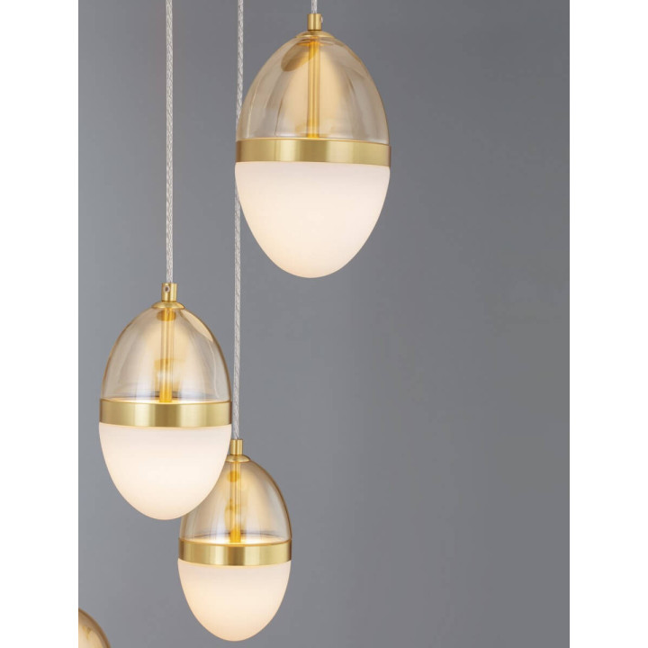 LUCES ARENA LE44331 złota lampa wisząca LED 3000K 59W elegancki design