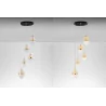 LUCES ARENA LE44331 złota lampa wisząca LED 3000K 59W elegancki design