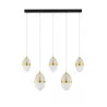 LUCES ARENA LE44332 złota lampa wisząca LED 3000K, elegancki design