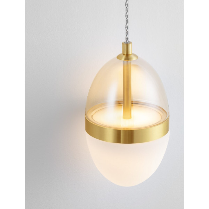 LUCES ARENA LE44333 LED wall lamp 13W gold glass/metal elegant 3000K
