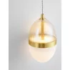 LUCES ARENA LE44333 kinkiet LED 13W złoty szkło/metal elegancki 3000K