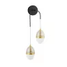 LUCES ARENA LE44334 złoty kinkiet LED 24W 3000K, szkło/metal, IP20