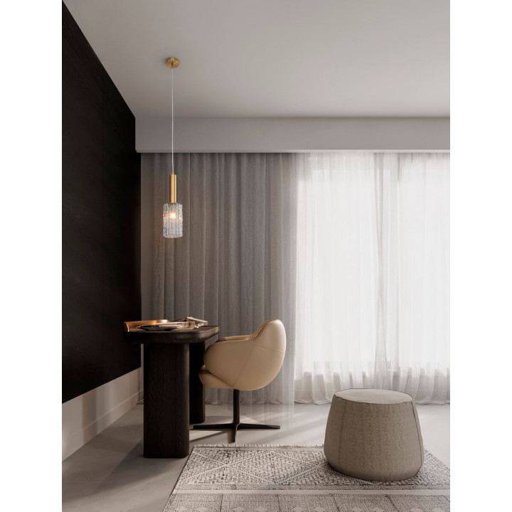 LUCES OROYA LE44335 hanging lamp E27 max. 12W gold color