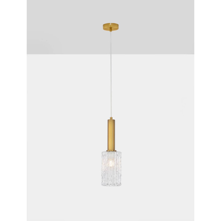 LUCES OROYA LE44335 hanging lamp E27 max. 12W gold color