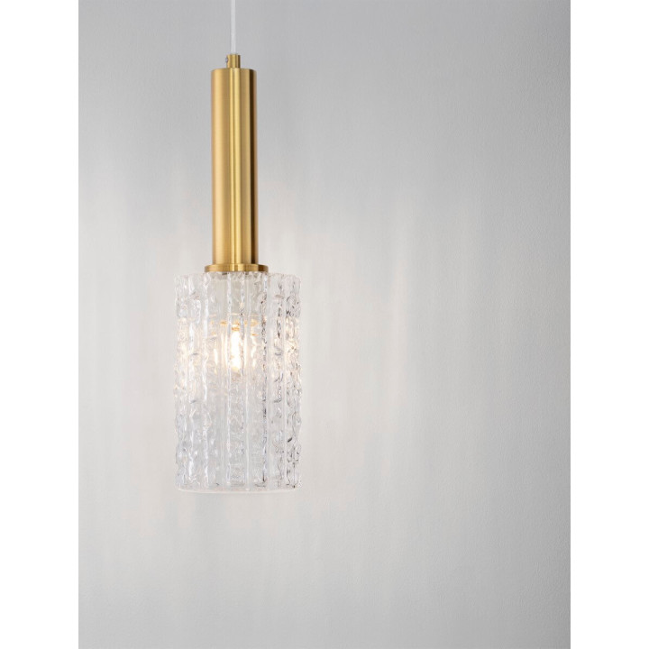 LUCES OROYA LE44335 hanging lamp E27 max. 12W gold color