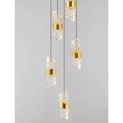 LUCES PAITA LE44351 elegancka lampa wisząca złota LED 3000K 41W IP20