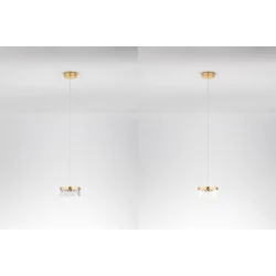 LUCES MINEROS LE44581 gold LED hanging lamp 6W, 3000K modern