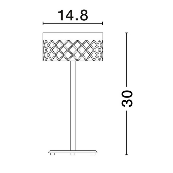LUCES MINEROS LE44584 LED table lamp 6W 3000K 383lm gold