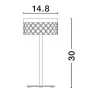 LUCES MINEROS LE44584 lampa stołowa biurkowa LED 6W 3000K 383lm złota
