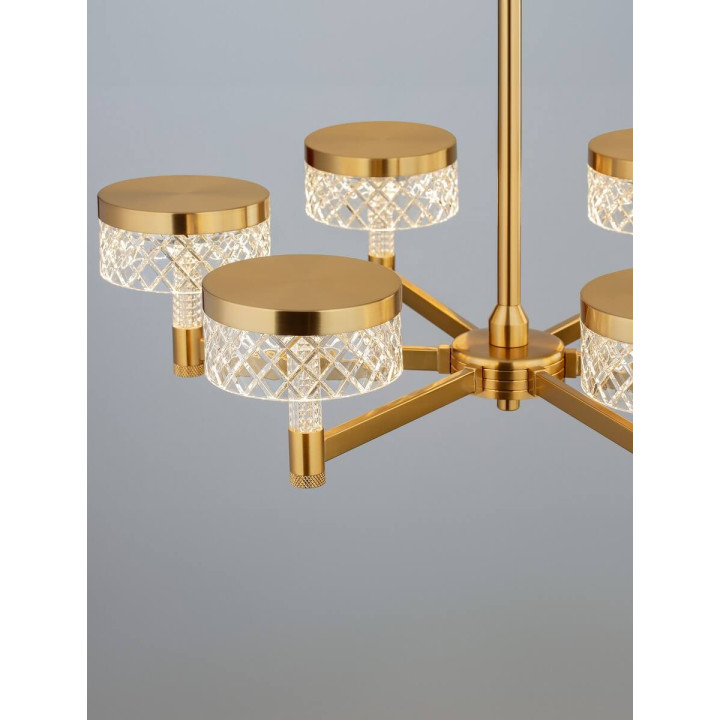 LUCES MINEROS LE44585/6 modern gold LED hanging lamp 3000K