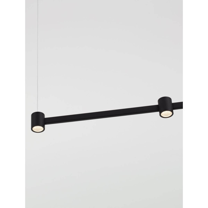 LUCES PISCO LE44354/5/6 nowoczesna lampa LED 3000K czarna 3 rozmiary