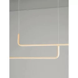 LUCES PIURA LE44357/8 elegancka lampa LED czarna/złota aluminiowa 3000K