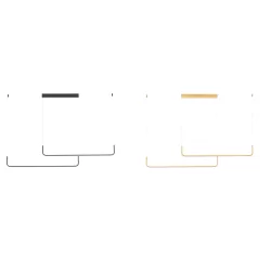 LUCES PIURA LE44357/8 elegant LED lamp black/gold aluminum 3000K