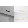 LUCES PIURA LE44357/8 elegancka lampa LED czarna/złota aluminiowa 3000K