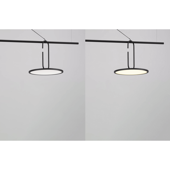 LUCES ACACHI LE44523 lampa wisząca LED czarna, stal/aluminium 3000K