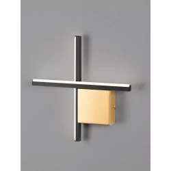 LUCES CHOTA kinkiet LED, 3 rozmiary, czarny lub czarny/złoty