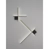 LUCES CHOTA LED wall lamp, 3 sizes, black or black/gold