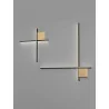 LUCES CHOTA LED wall lamp, 3 sizes, black or black/gold