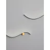 LUCES CUZCO LE44312/3 LED wall lamp, gold black, 2 sizes, aluminum