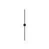 LUCES CASAS LE44365 oblong LED wall lamp, black, 15W modern IP20