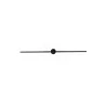 LUCES CASAS LE44365 oblong LED wall lamp, black, 15W modern IP20