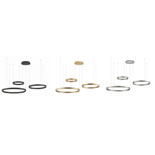 LUCES BARI LE44315/6/7 LED hanging lamp 180W 3 colors aluminum