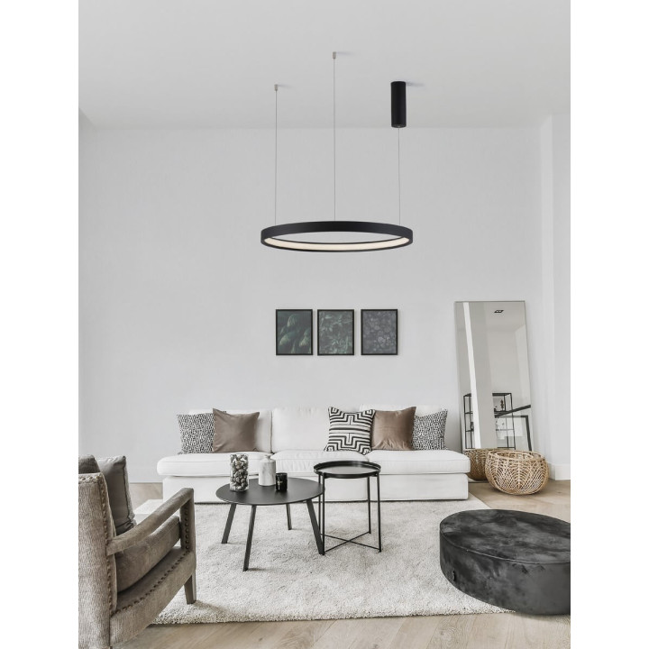 LUCES ZACAPU LE42789 LED hanging lamp, round, 2 sizes, 5 colors