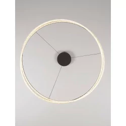 LUCES ILAVE LE44323/4 LED hanging lamp, round, gold, black, aluminum